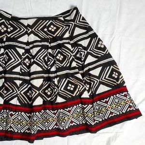 Tribal Print Full Skirt - Sunny Leigh - Sz 12P